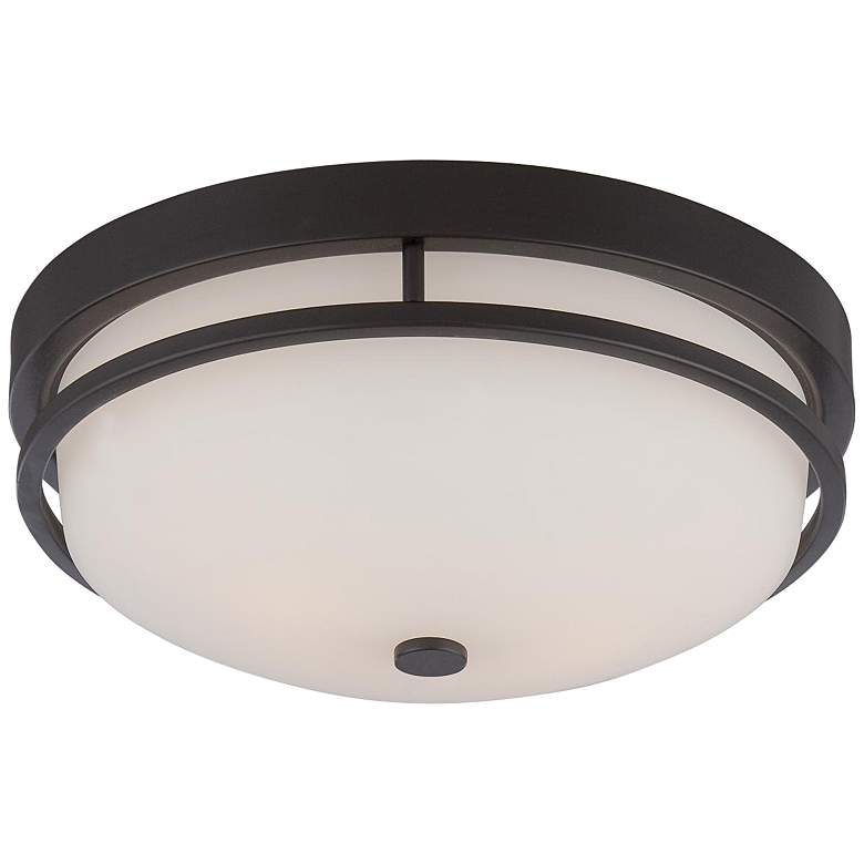 Image 1 Neval 13" Wide Sudbury Bronze Ceiling Light
