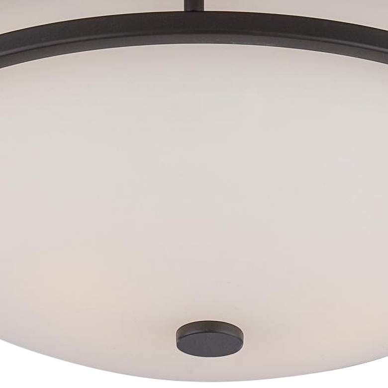 Image 2 Neval 13" Wide Sudbury Bronze Ceiling Light more views