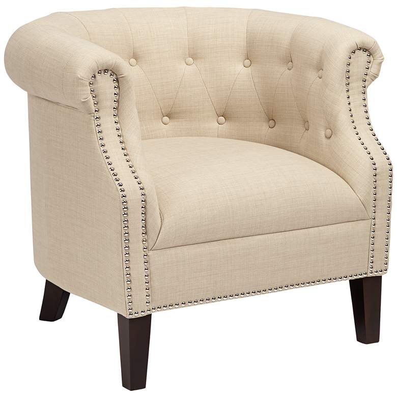 Image 1 Neve Heirloom Natural Tufted Accent Chair