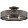 Nevin 15" Wide Oil Rubbed Bronze Metal Outdoor Ceiling Light