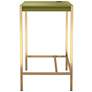 Nevinna 30" Wide Gold and Olive Writing Desk with USB Port