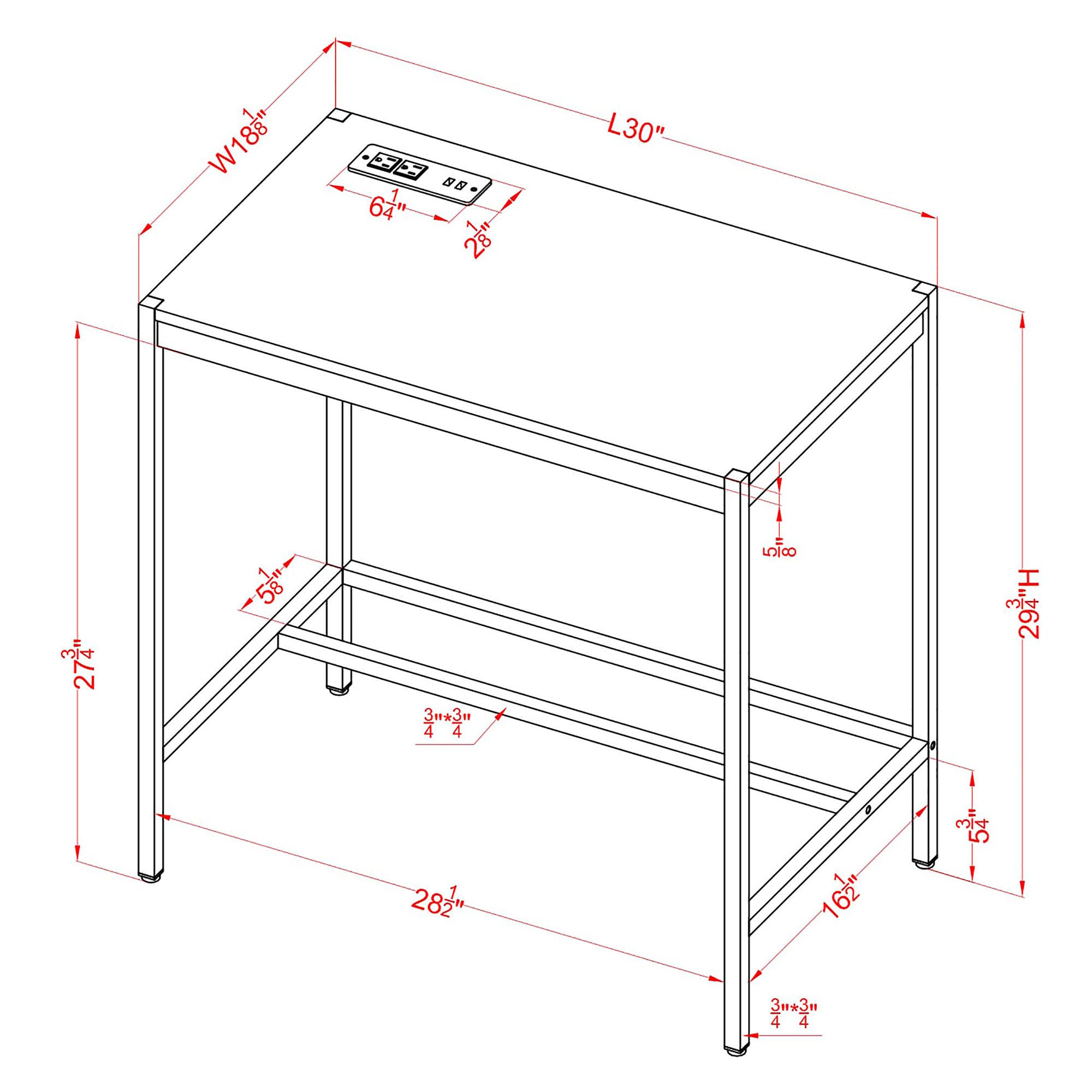 30 inch wide secretary desk