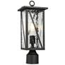 1_Nevio 16.5" High Black Outdoor Post Light