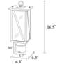 5_Nevio 16.5" High Black Outdoor Post Light more views