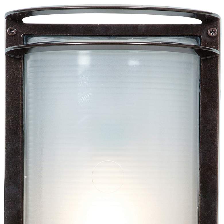Image 2 Nevis 10 1/2" High Bronze Bulkhead Outdoor Wall Light more views