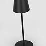 3_Nevis 14 1/2" High Black LED Rechargeable Table Lamp more views