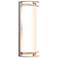 Nevis 16.75" High Satin Outdoor Wall Light w/ Ribbed Frosted Glass Sha