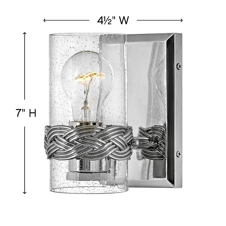 Image 3 Nevis 7" High Nickel Wall Sconce by Hinkley Lighting more views