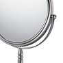 Nevis Chrome 10X Magnified Round Stand Makeup Mirror