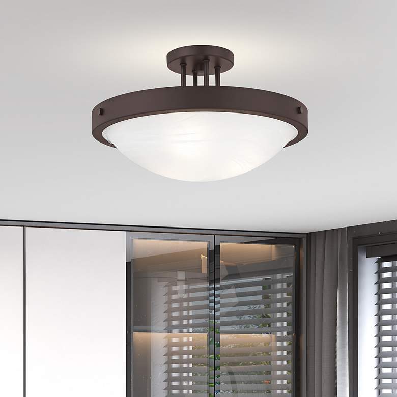 Image 1 New Brighton 16.5-in Semi Flush Mount Ceiling Light