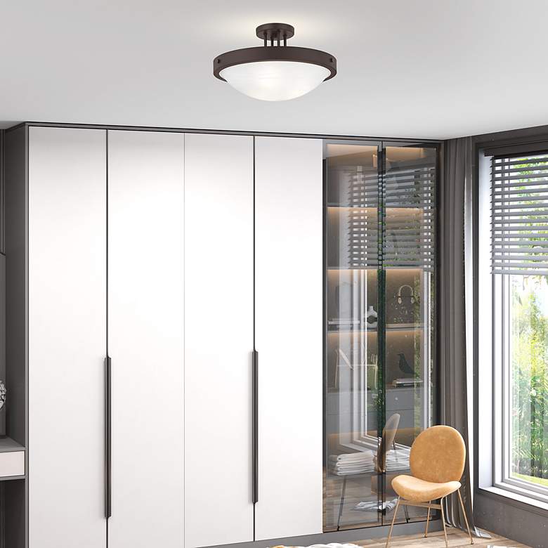 Image 6 New Brighton 16.5-in Semi Flush Mount Ceiling Light more views