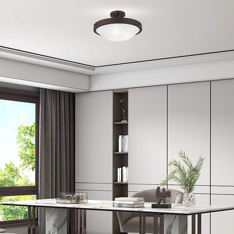 Image 7 New Brighton 16.5-in Semi Flush Mount Ceiling Light more views
