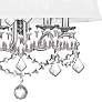 New Castle 20" Wide Brushed Nickel and Crystal Chandelier with Shade