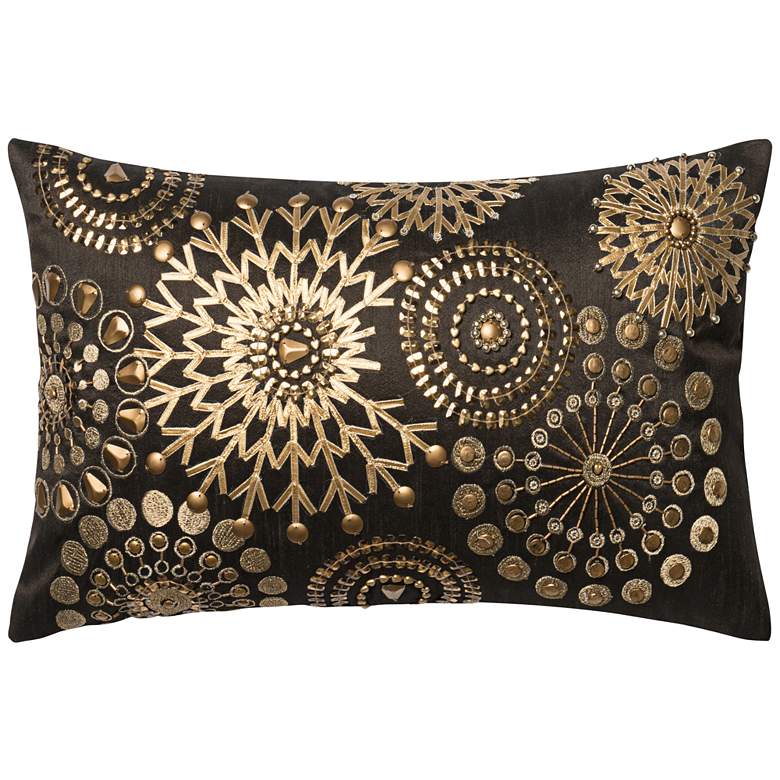 Image 1 New Classics Gold Mandala 21" x 13" Accent Pillow