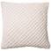 New Classics White 22" Square Crosshatch Velvet Throw Pillow
