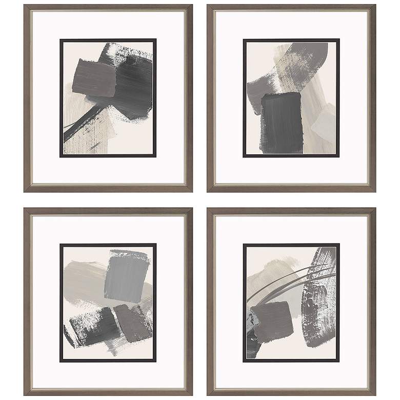 Image 1 New Day 20"W x 23"H Framed Art Set of 4