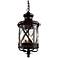 New England 25 1/4"H Oil-Rubbed Bronze Outdoor Hanging Light