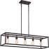 New Harbor 38" Wide Bronze Kitchen Island Light Chandelier