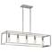 New Harbor 38" Wide Brushed Nickel 5-Light Island Pendant