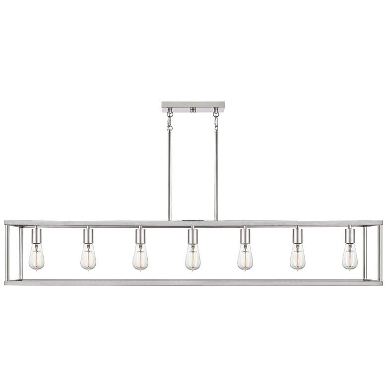 Image 4 New Harbor 52" Wide Nickel Kitchen Island Light Chandelier more views