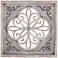 New Haven 36" Square Gray White Metal Wall Art