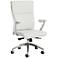 New Jersey Faux Leather Ivory Adjustable Office Chair