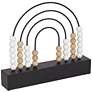 New Math 9 3/4" Wide Matte Black Arching Decorative Abacus