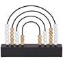 New Math 9 3/4" Wide Matte Black Arching Decorative Abacus