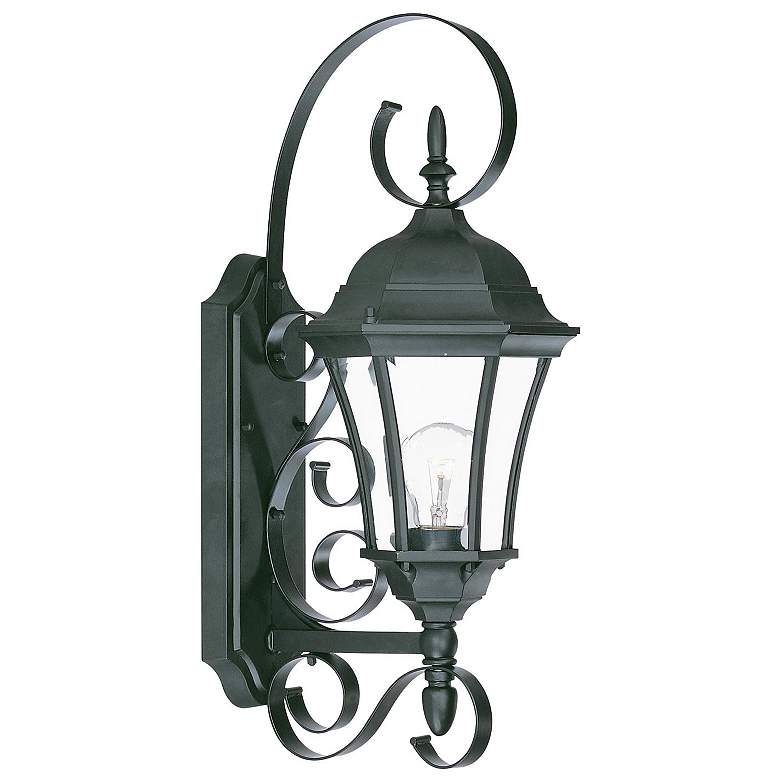 Image 1 New Orleans 1-Light Matte Black Wall Light