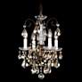 New Orleans 12" Wide Bronze Clear Crystal Mini Chandelier