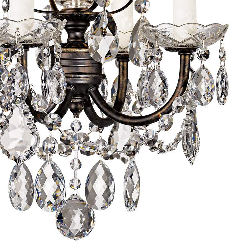 Image 4 New Orleans 12 inch Wide Bronze Hand-Cut Crystal Mini Chandelier more views