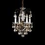 5_New Orleans 12" Wide Silver Hand-Cut Crystal Mini Chandelier more views