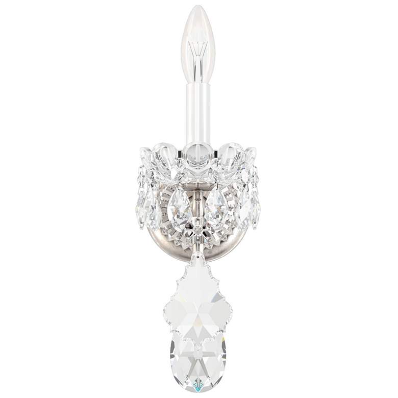 Image 1 New Orleans 13"H x 4.5"W 1-Light Crystal Wall Sconce in Antique S
