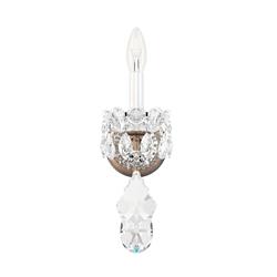 New Orleans 13"H x 4.5"W 1-Light Crystal Wall Sconce in Etruscan