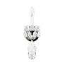 1_New Orleans 13"H x 4.5"W 1-Light Crystal Wall Sconce in Heirloom