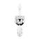 New Orleans 13"H x 4.5"W 1-Light Crystal Wall Sconce in Heirloom