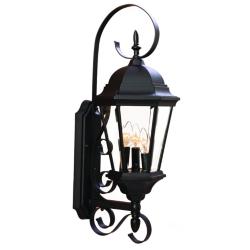 New Orleans 3-Light Matte Black Wall Light