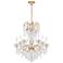 New Orleans 31"H x 28"W 10-Light Crystal Chandelier in Heirloom G