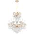 New Orleans 31"H x 28"W 10-Light Crystal Chandelier in Heirloom G