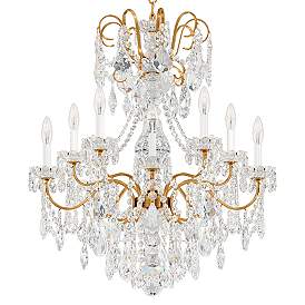 Image2 of New Orleans 31"H x 28"W 10-Light Crystal Chandelier in Heirloom G more views