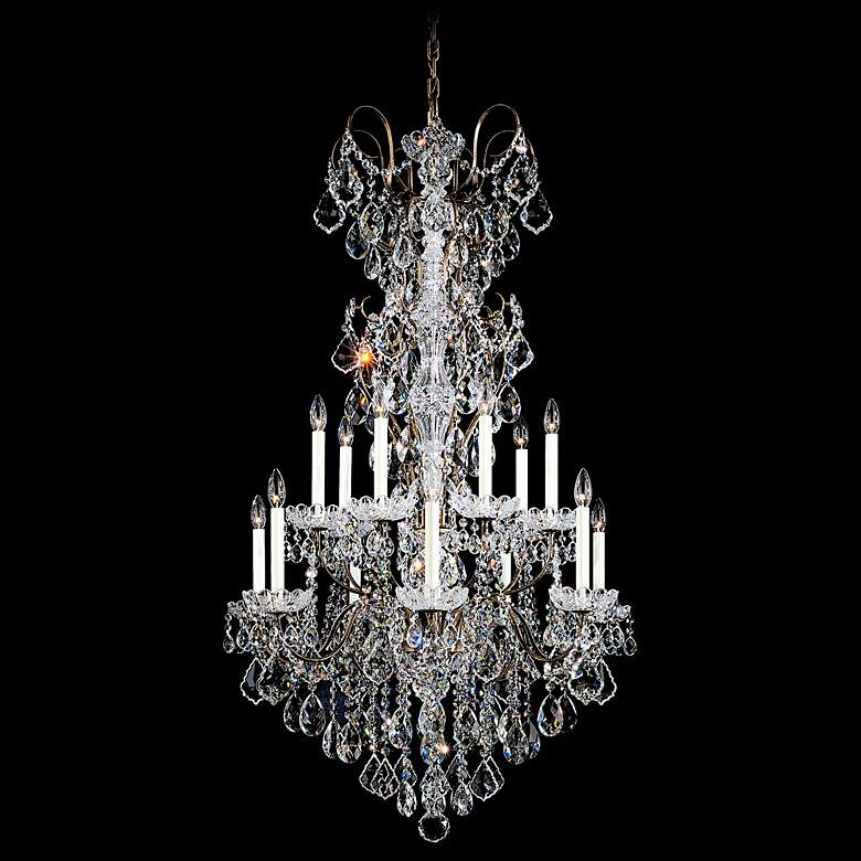 Image 1 New Orleans 32 inch Wide Bronze Swarovski Crystal Chandelier