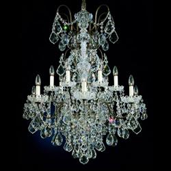 New Orleans 32&quot; Wide Hand-Cut Crystal Chandelier in Gold