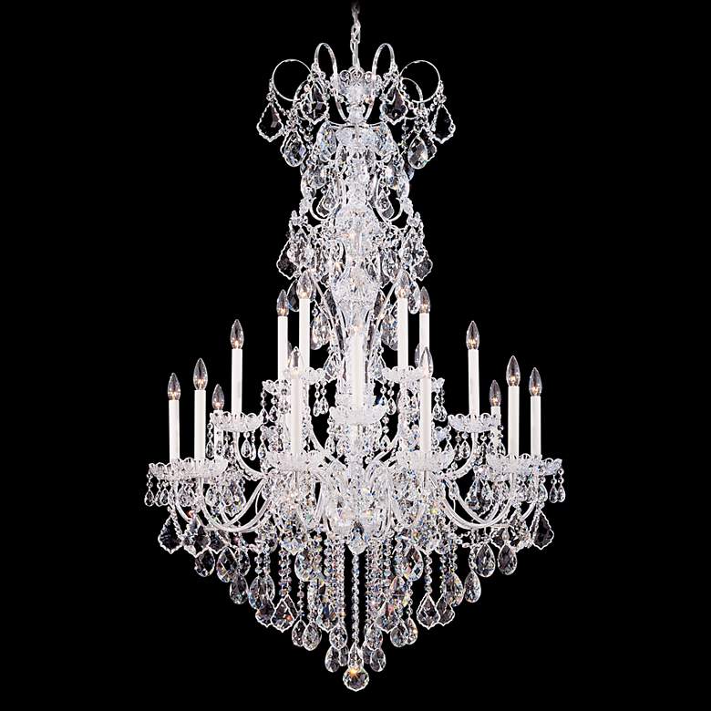 Image 1 New Orleans 36" Wide Silver Swarovski Crystal Chandelier