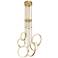 New Sirkus 28 1/4"W Champagne Gold 6-Light LED Chandelier