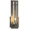 New Town 12.6" High Dark Smoke Sconce With Seeded Clear Glass Shade