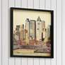 New York City Skyline A 25" High Collage Framed Wall Art