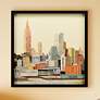 New York City Skyline C 25" High Collage Framed Wall Art