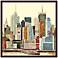 New York City Skyline II 26" Wide Framed Wall Art