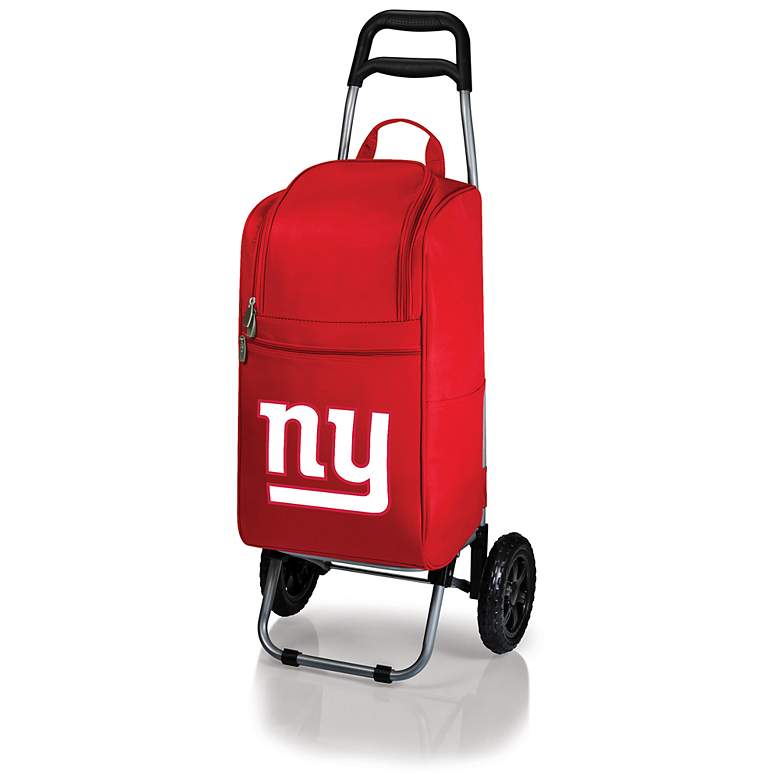 Image 1 New York Giants Cart Cooler Red Wheeled Tote