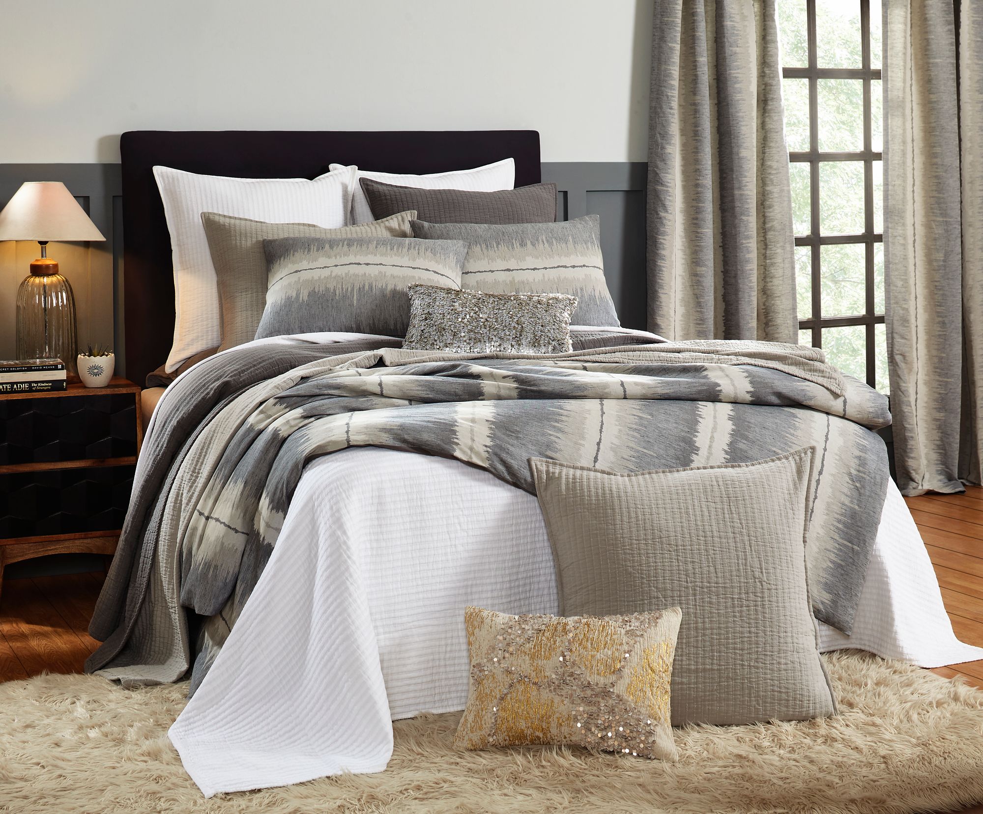 ivory and grey duvet cover